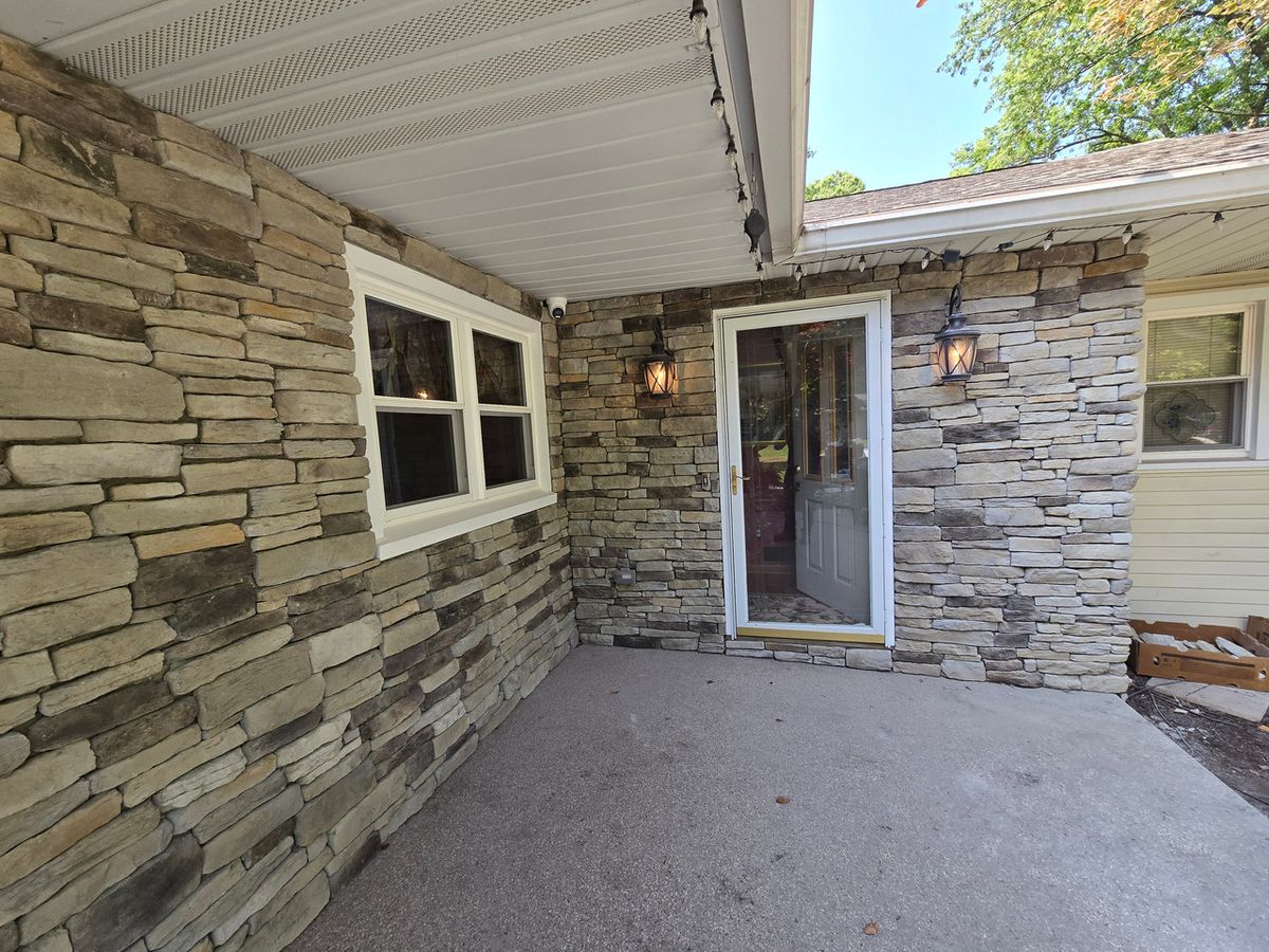 Natural Stone Hardscape for Youngstown Landscape and Design LLC in Canfield, OH