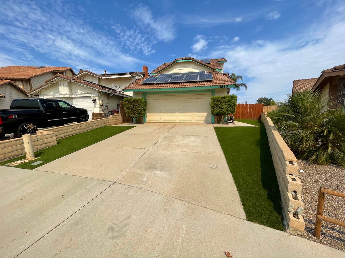 Artificial Turf Installation for Aidan Jade Landscaping in Riverside County, CA