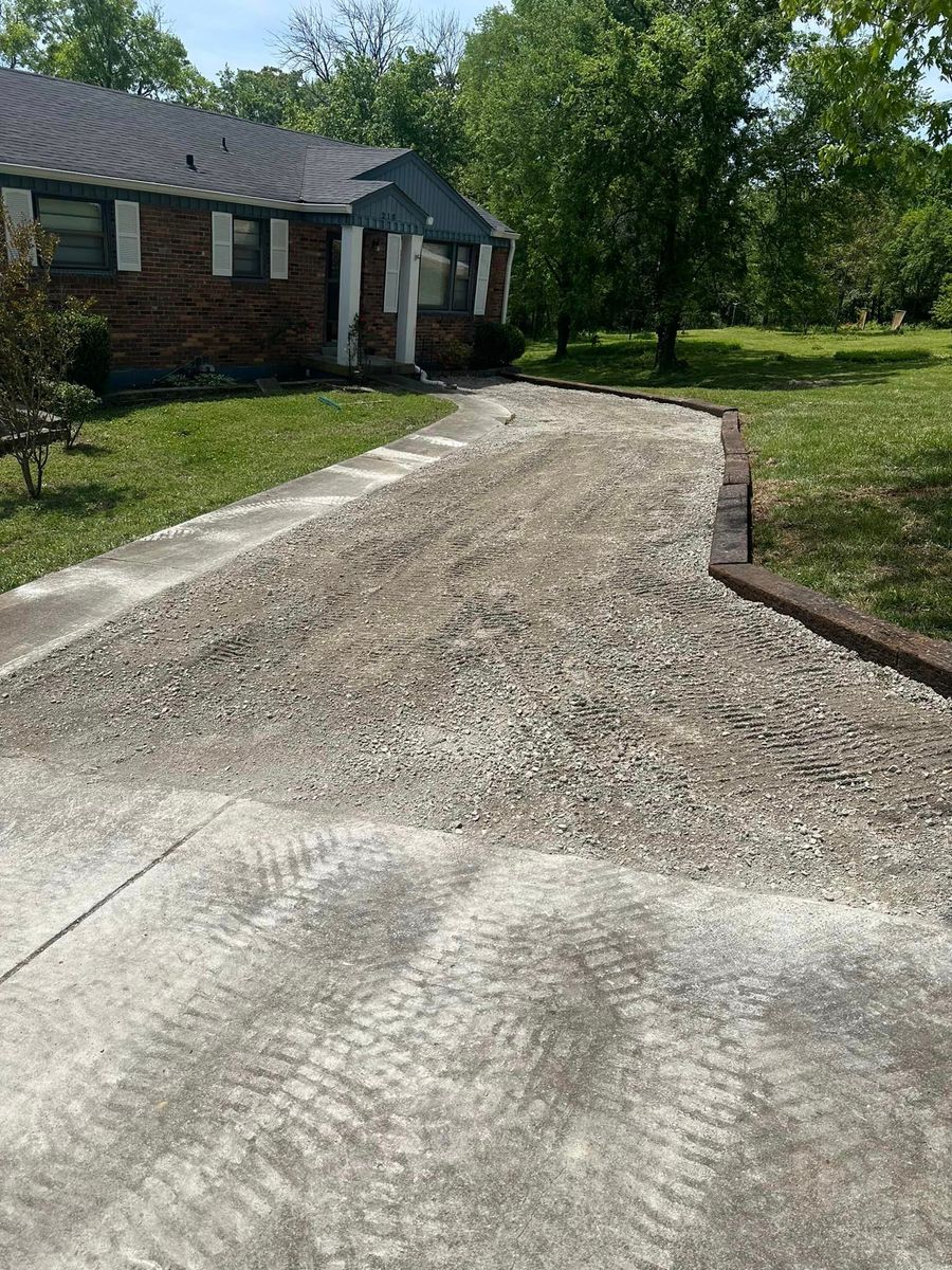 Gravel Driveway Construction for Ground Worx in Lebanon, TN