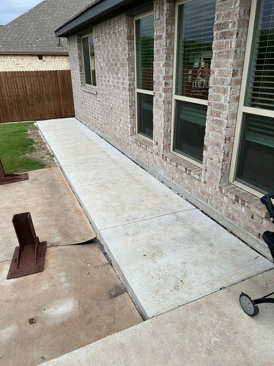 Sidewalk Installation for BW Concrete Contracting LLC in Fort Worth, TX