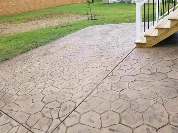 Stamped Concrete Installation for Self Concrete Inc in Heathsville, VA