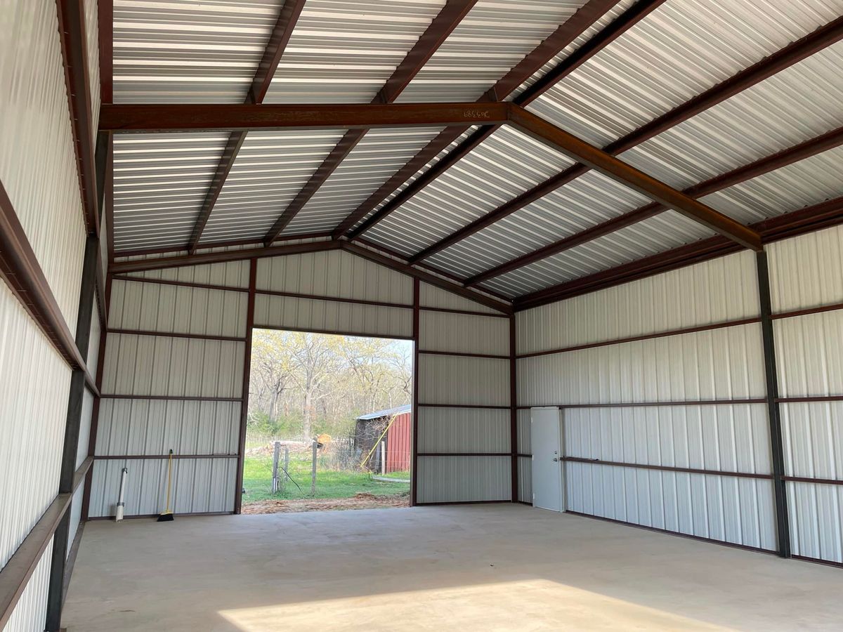 Shops and Metal Buildings for Barber Metal Fabrication and Construction LLC in Huntsville, TX