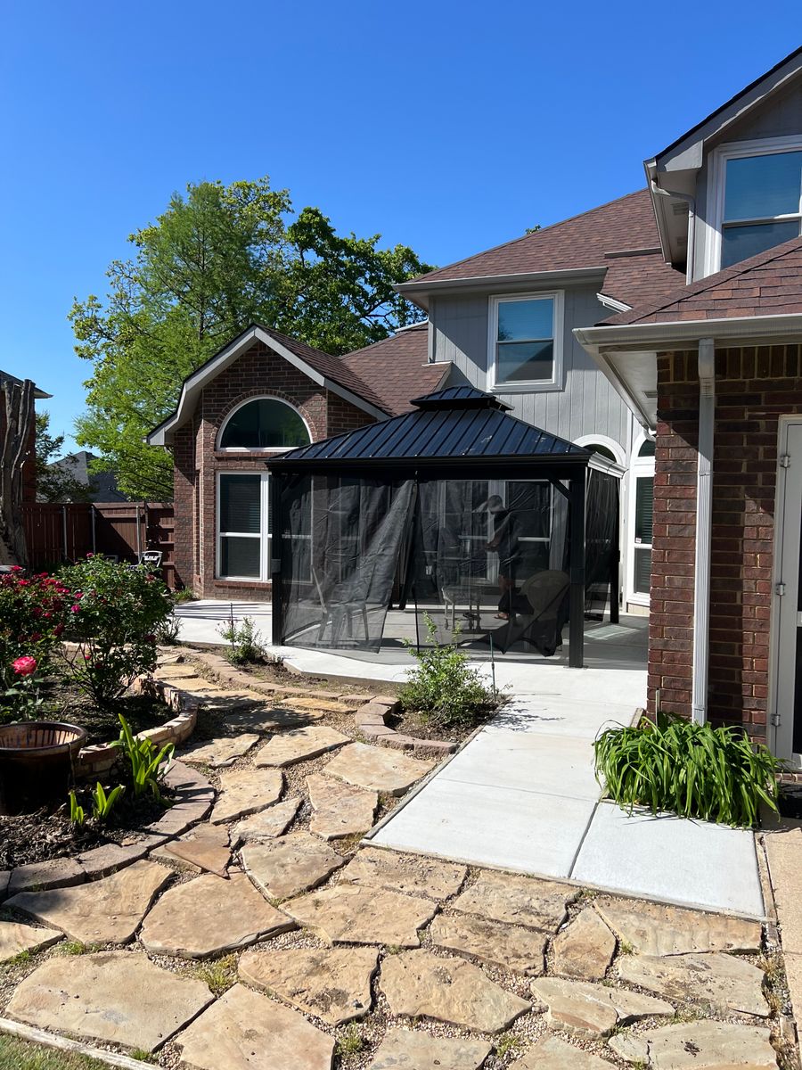 Patio Design & Installation for BW Concrete Contracting LLC in Fort Worth, TX