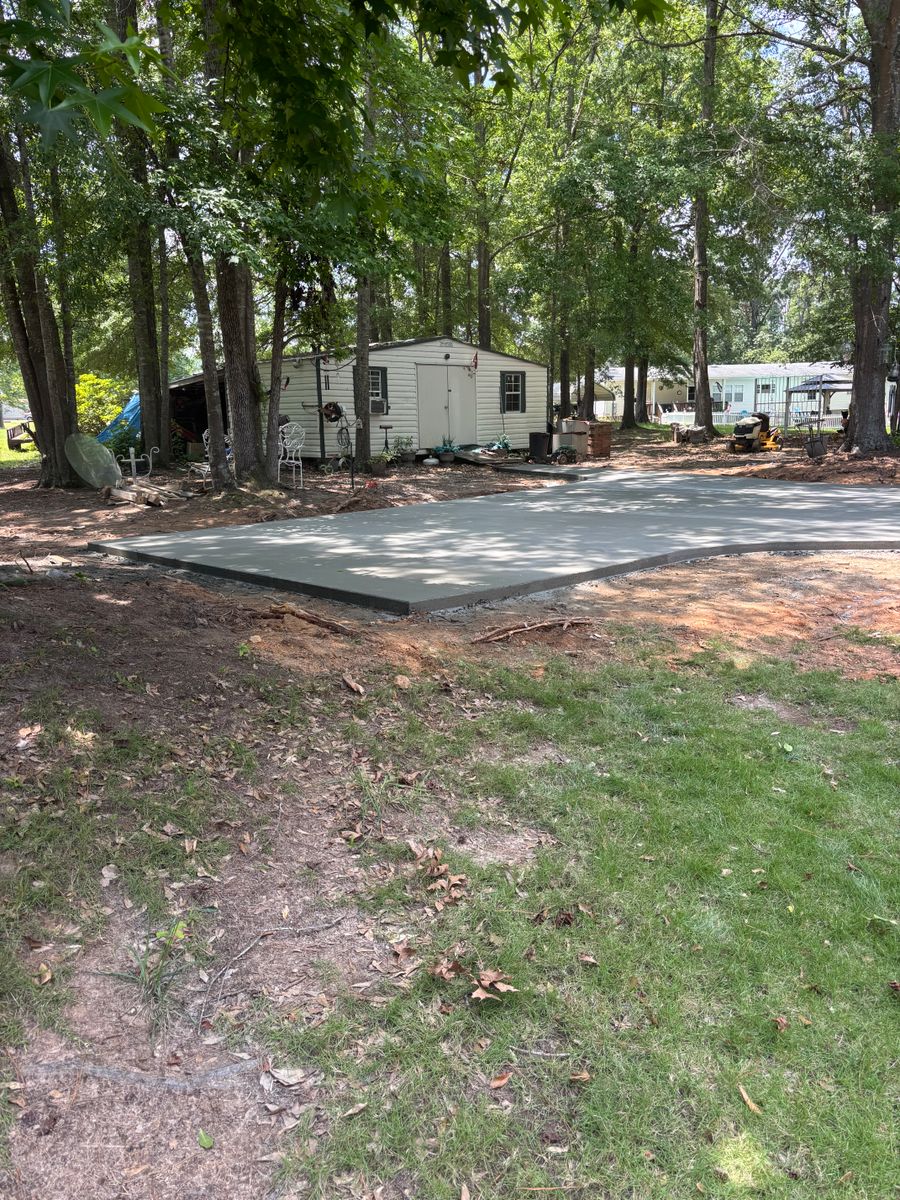 Excavation for Baer & Sons Concrete in Greenwood County, SC