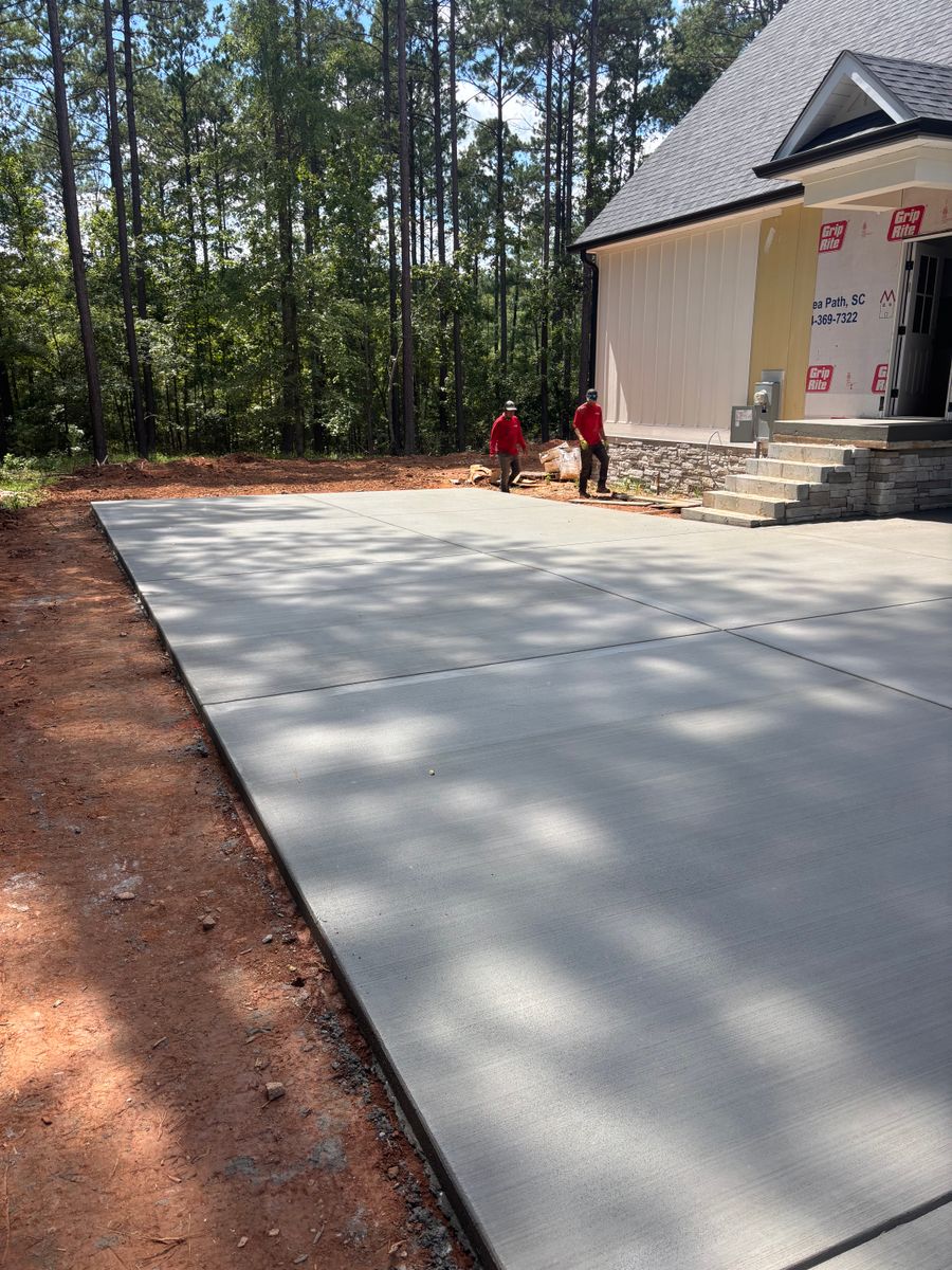 Concrete Flat Work for Baer & Sons Concrete in Greenwood County, SC