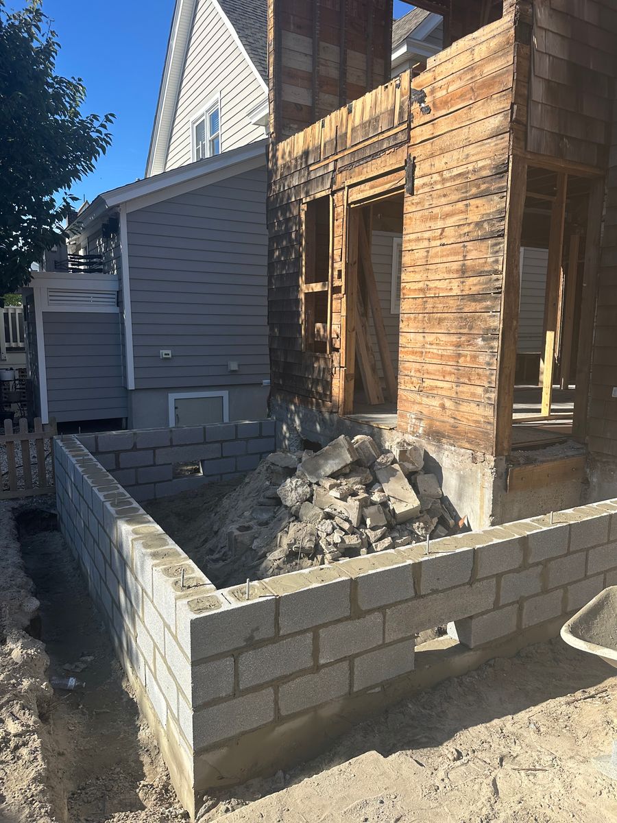 Retaining Wall Construction for DiDaniele Masonry in Tuckerton, NJ