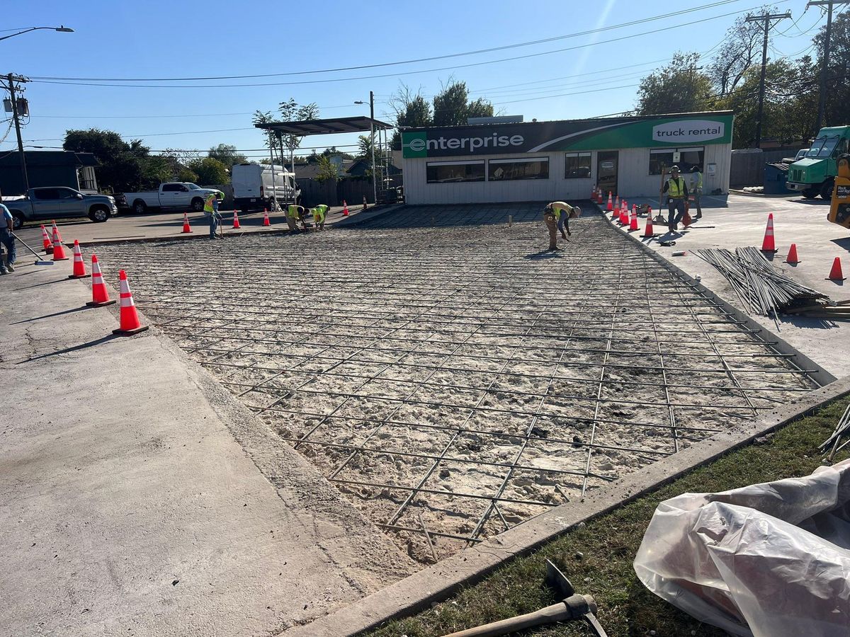 Concrete Slab Construction for BMX Concrete in Bastrop, TX