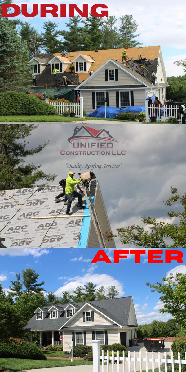 Roofing Replacement for Unified Construction Services in Henderson County, NC