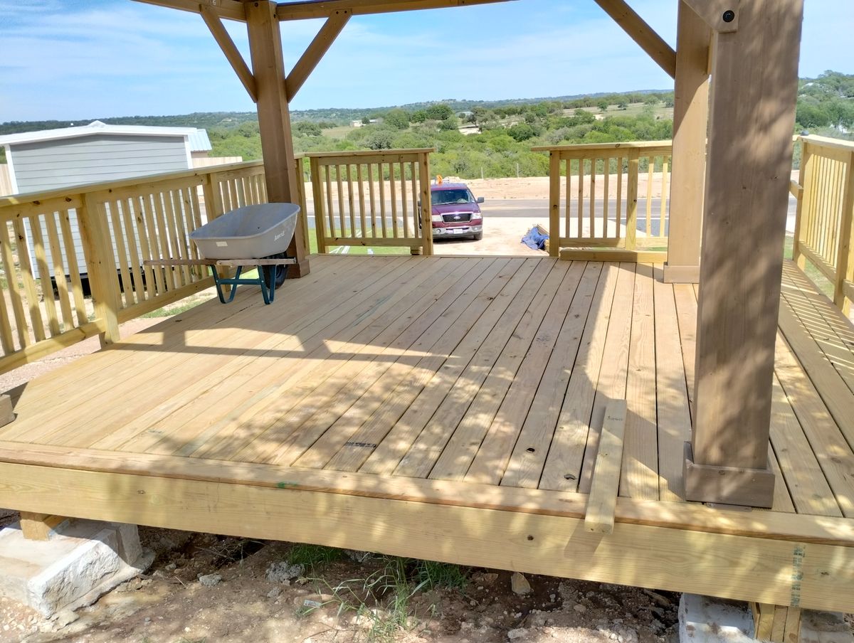 Deck & Patio Installation for Arrowhead Building Co. LLC in Highland Lakes, TX