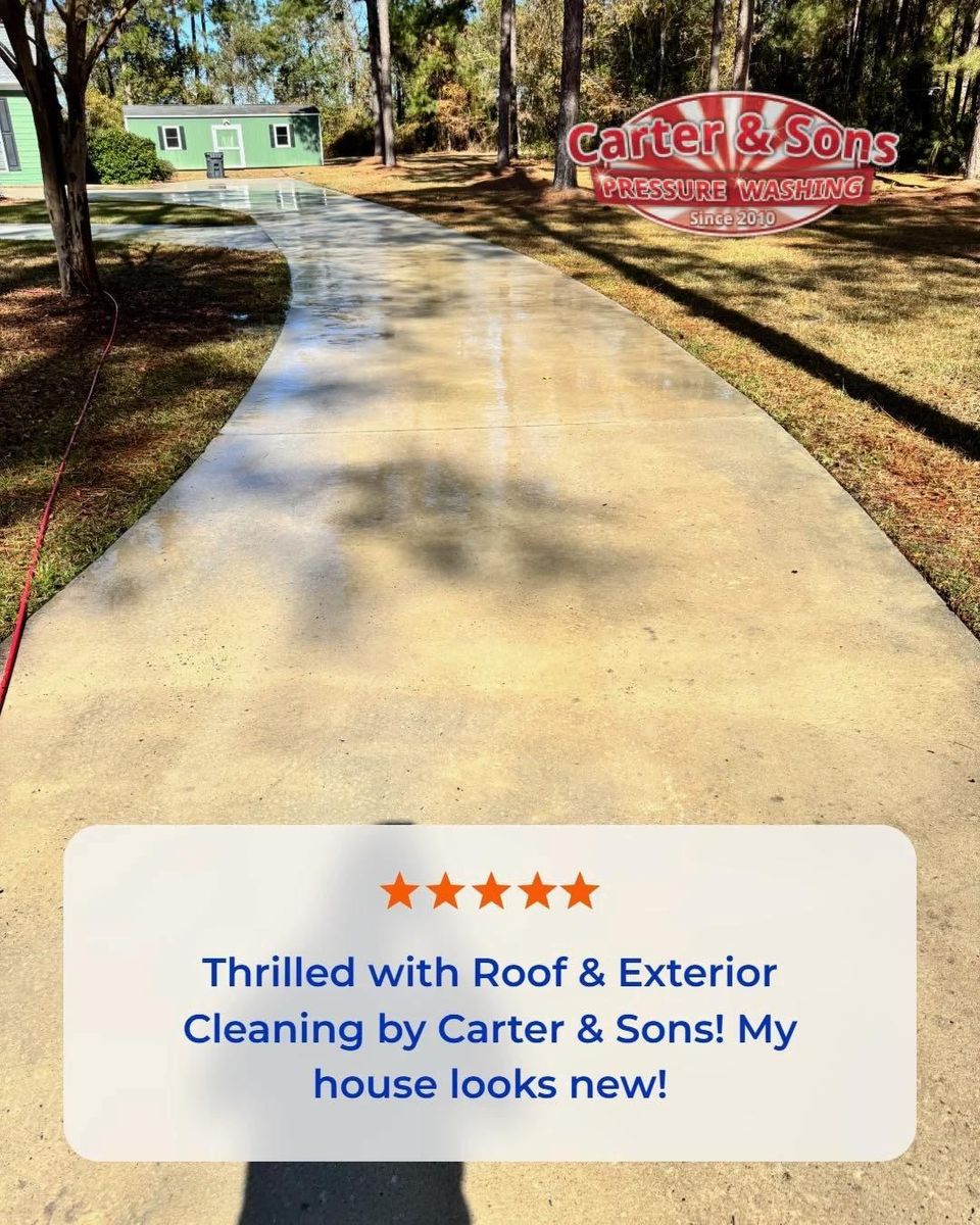 Concrete Cleaning for Carter & Son's Pressure Washing in Thomasville, GA