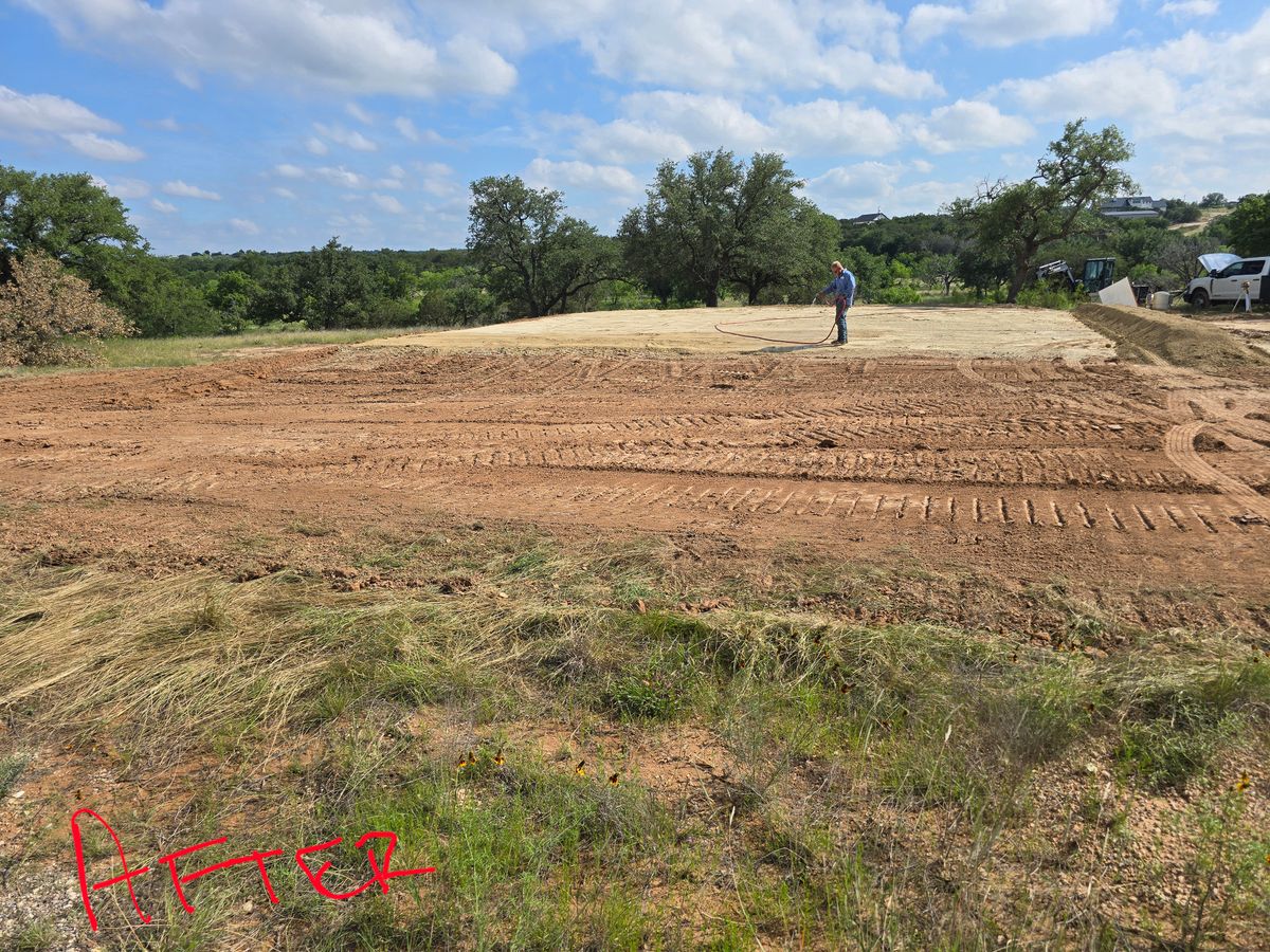 Site Preparation for Evant Backhoe & Construction in Evant, TX