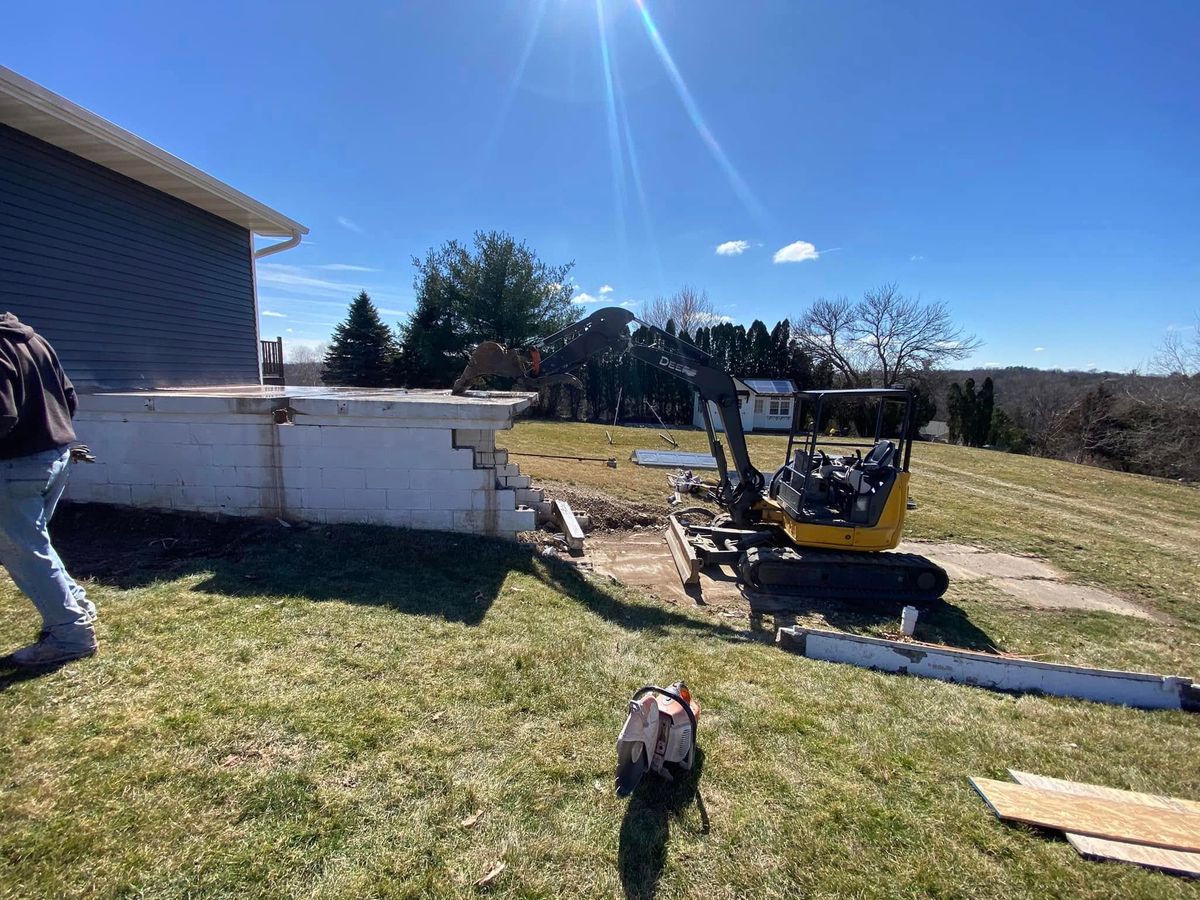 Driveway Install for TDC Excavating in Dubuque, IA