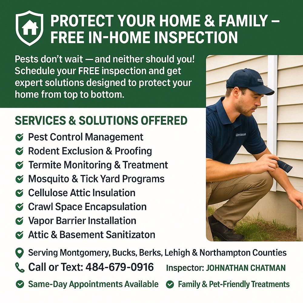 Pest Control Management for Pest Control Management in Montgomery County, PA