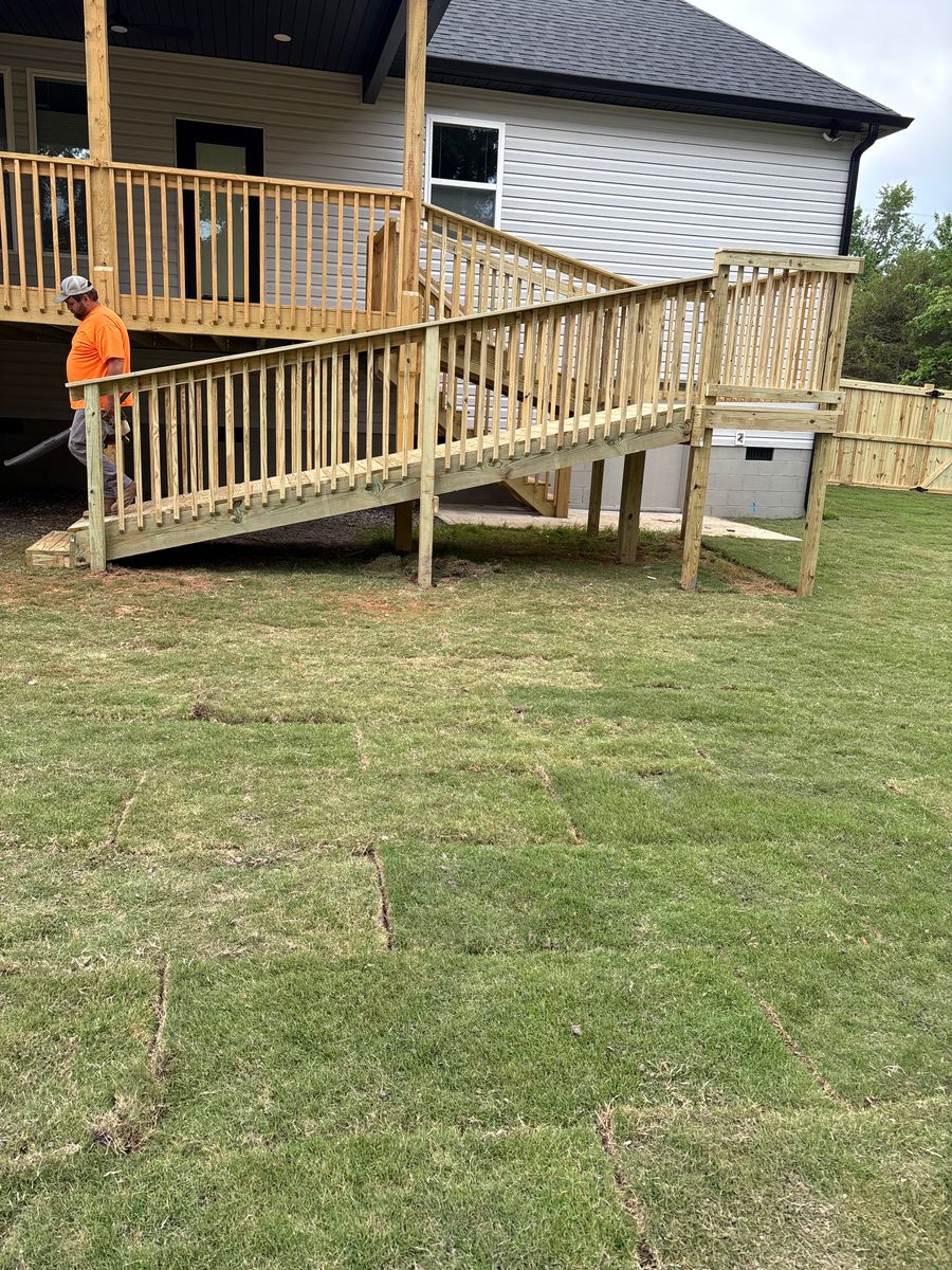 Deck Construction for Palmetto Fence in Greenville, SC