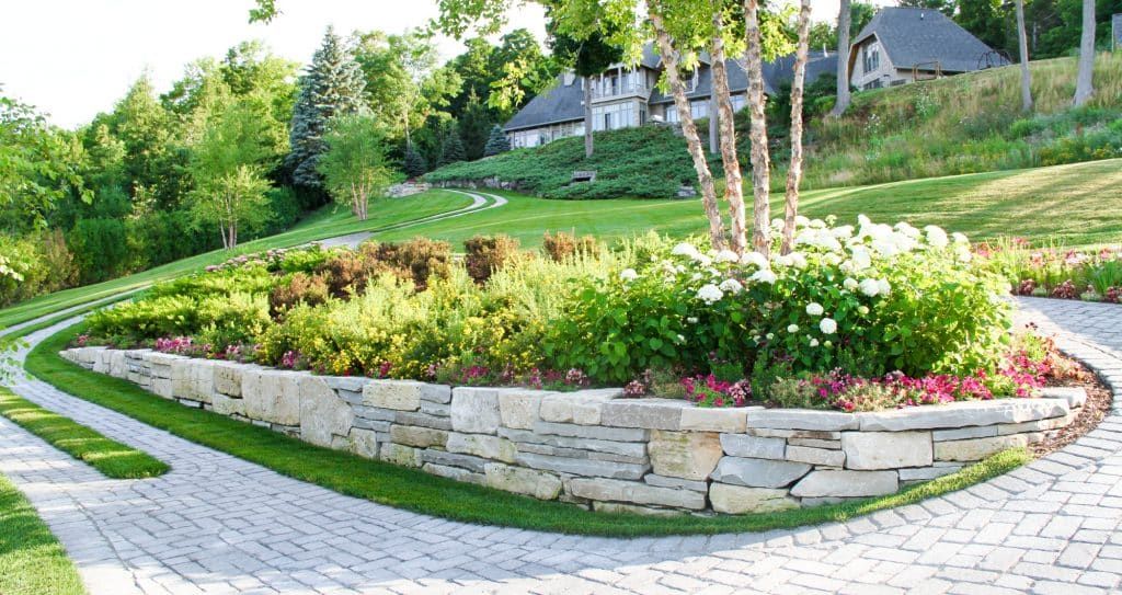 Retaining Wall Construction for Rustic Roots Landscaping in Austin, TX