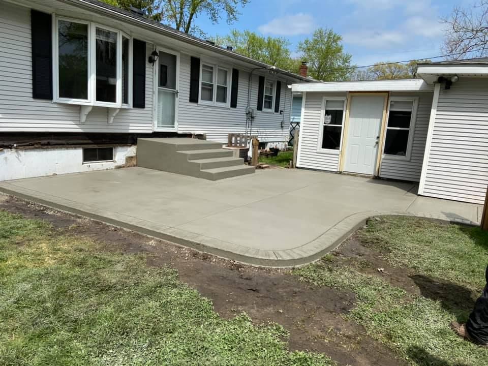 Patio Design & Installation for Fuentes Concrete Construction in Hammond, IN