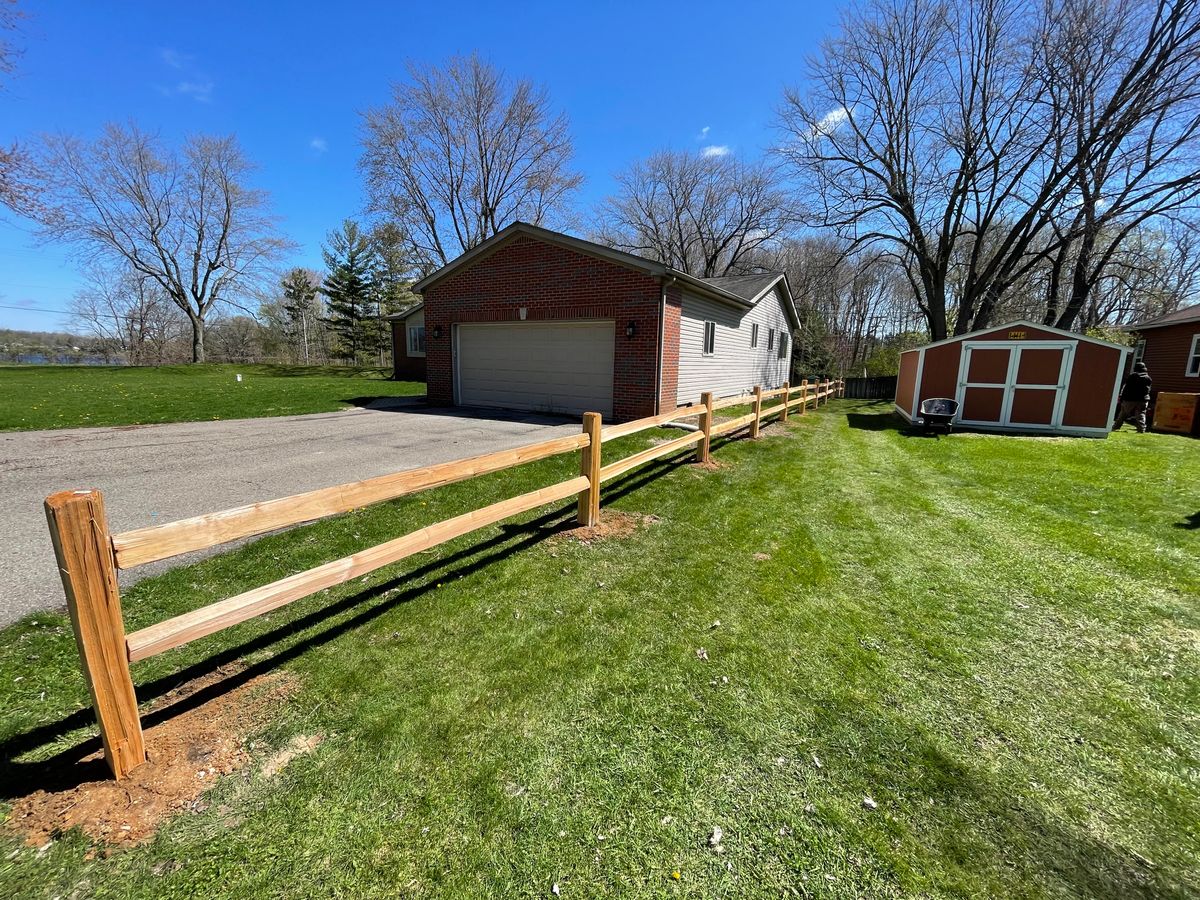 Fence Installation for TMF Services in Lapeer County, MI