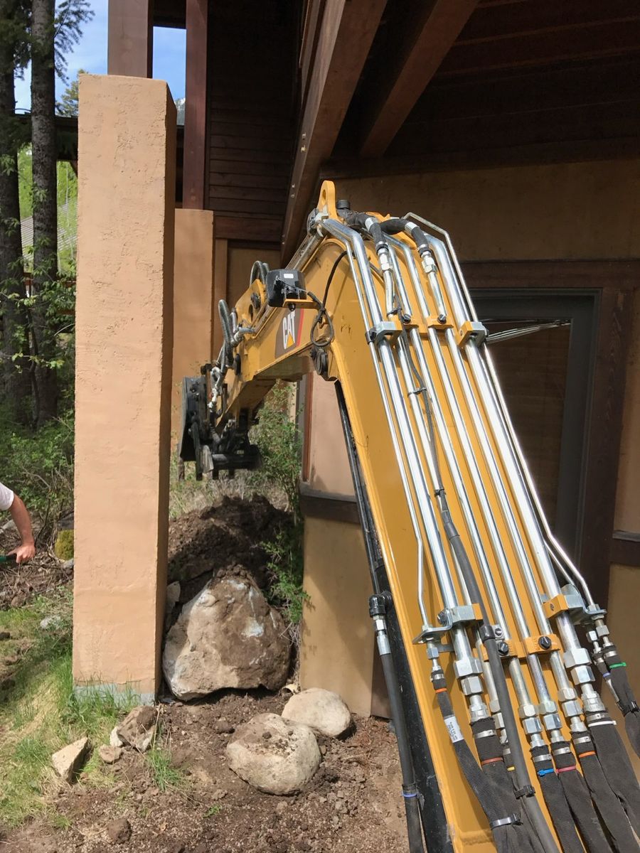 Foundation Excavation for Hansen Earth Works in Jackson, WY