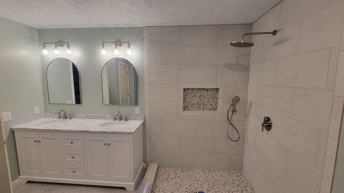 Bathroom Renovation for Landmark Construction in Elkhart, IN