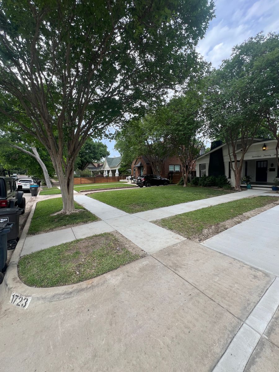 Sidewalk Installation for BW Concrete Contracting LLC in Fort Worth, TX