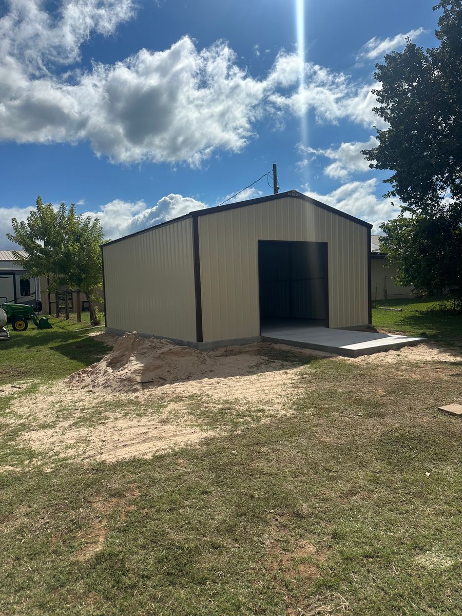 Oklahoma Residential Steel Buildings ( shops, Barndominiums, add-ons) for A-N-H Construction LLC in Oklahoma City, OK