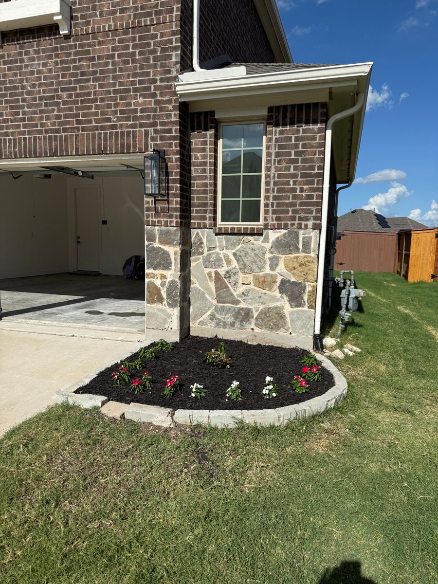 Landscape Installation for Light It Up AV and Turf in Keller, TX
