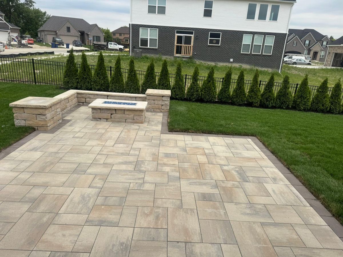 Patio Design & Construction for JA Landscaping in Washington, MI