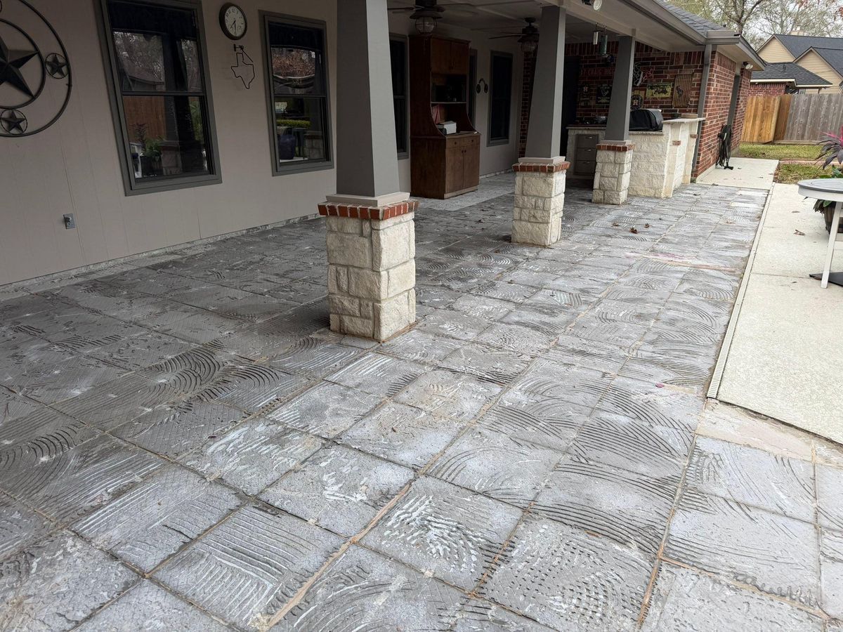 Pool & Patio Restoration for Texas Curb N Borders in Houston, TX