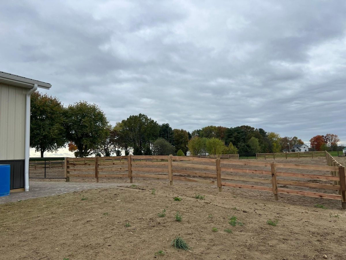 Fence Installation for Double H Fencing in Hartville, OH