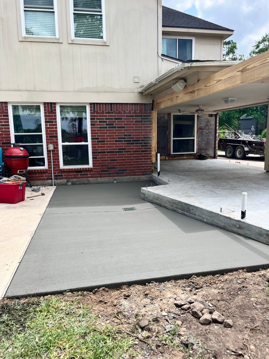 Flatwork for BigTex Concrete Construction in Houston, TX