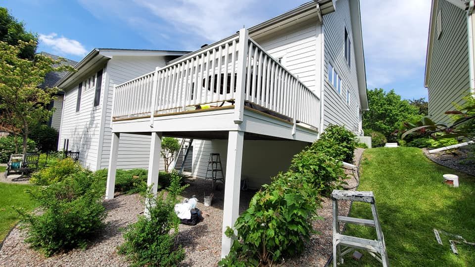 Deck Refinishing for Duraplus Topcoat Painting in New Brighton, MN