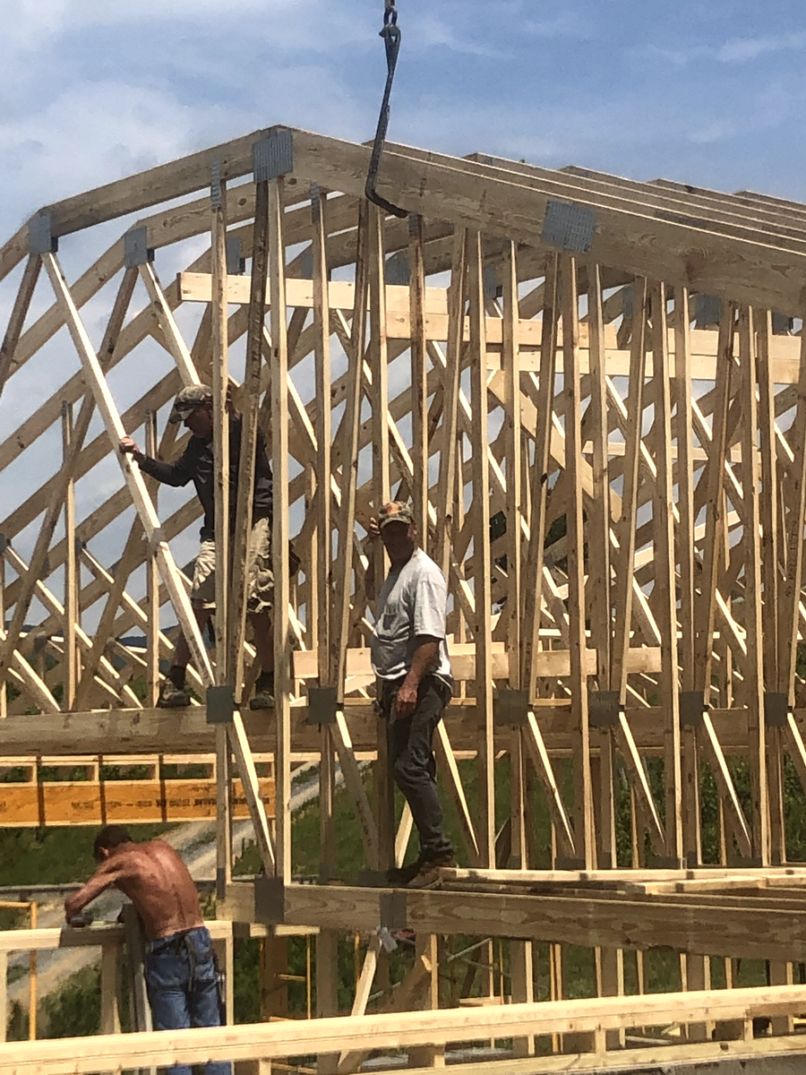 Framing for Rockbridge Home and Barns in Rockbridge County, VA