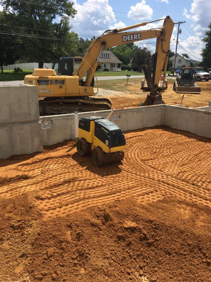 Foundation Digging for Herbert Excavating in Hughesville, MD