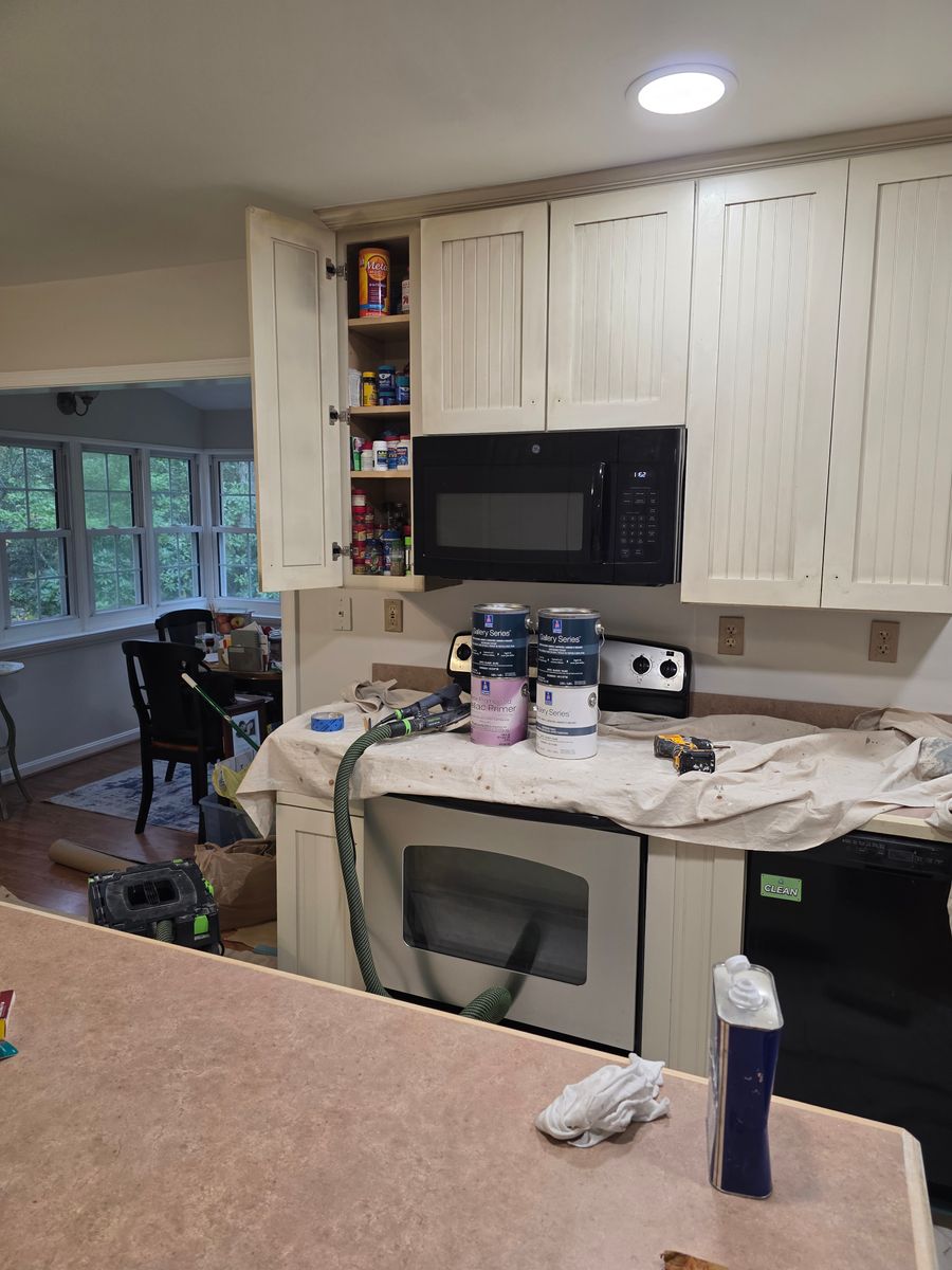 Kitchen and Cabinet Refinishing for Perfect colors painting llc in Mechanicsville, MD