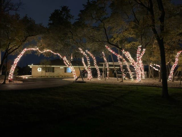 Holiday Light Installation for Green Pastures Lawn Care in Bastrop, TX