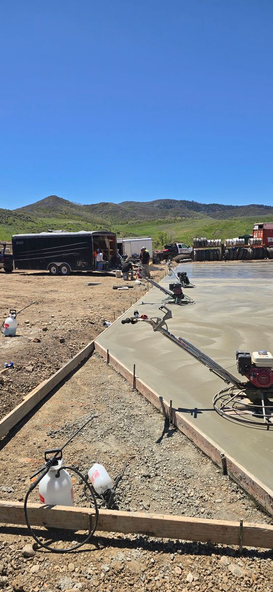Concrete Slab Construction for Pando & Duarte Concrete LLC in Craig, CO