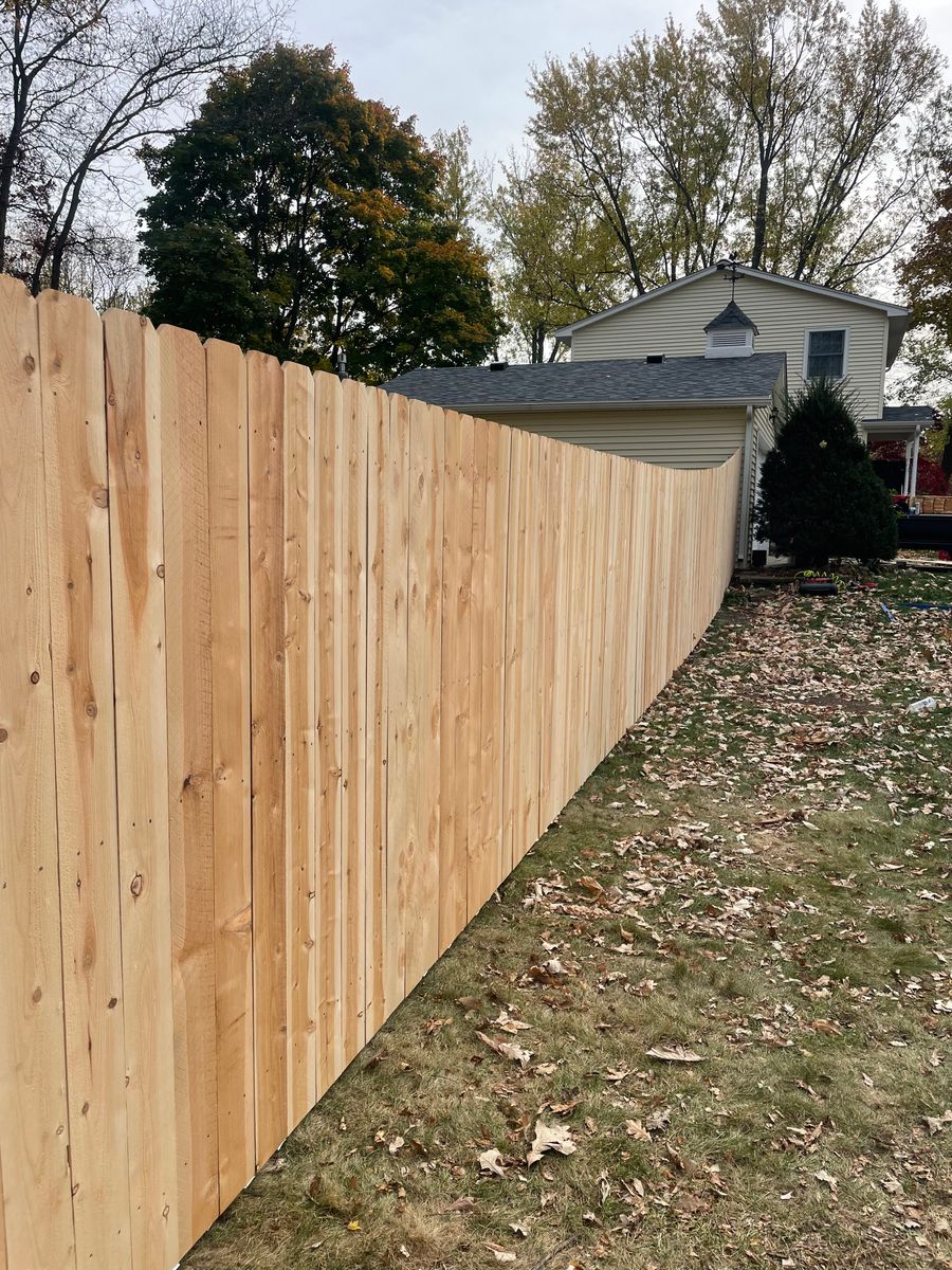 Fence Installation for TMF Services in Lapeer County, MI