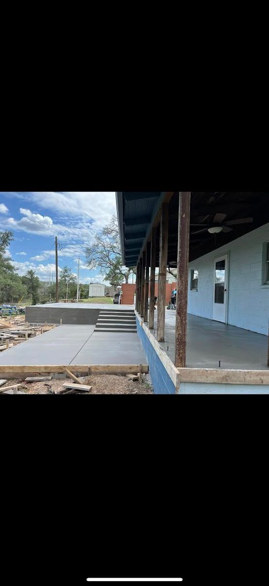 Sidewalk Installation for Jay-T Construction in Burnet, TX