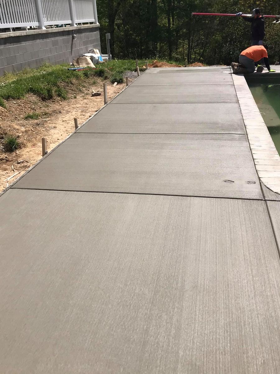 Sidewalk Installation for TAC Concrete in Shelbyville, TN