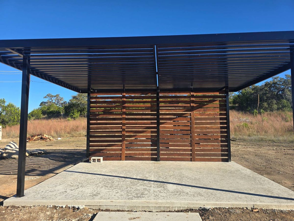 Hardscape Installation for N. B. Fence & Landscape in New Braunfels, TX