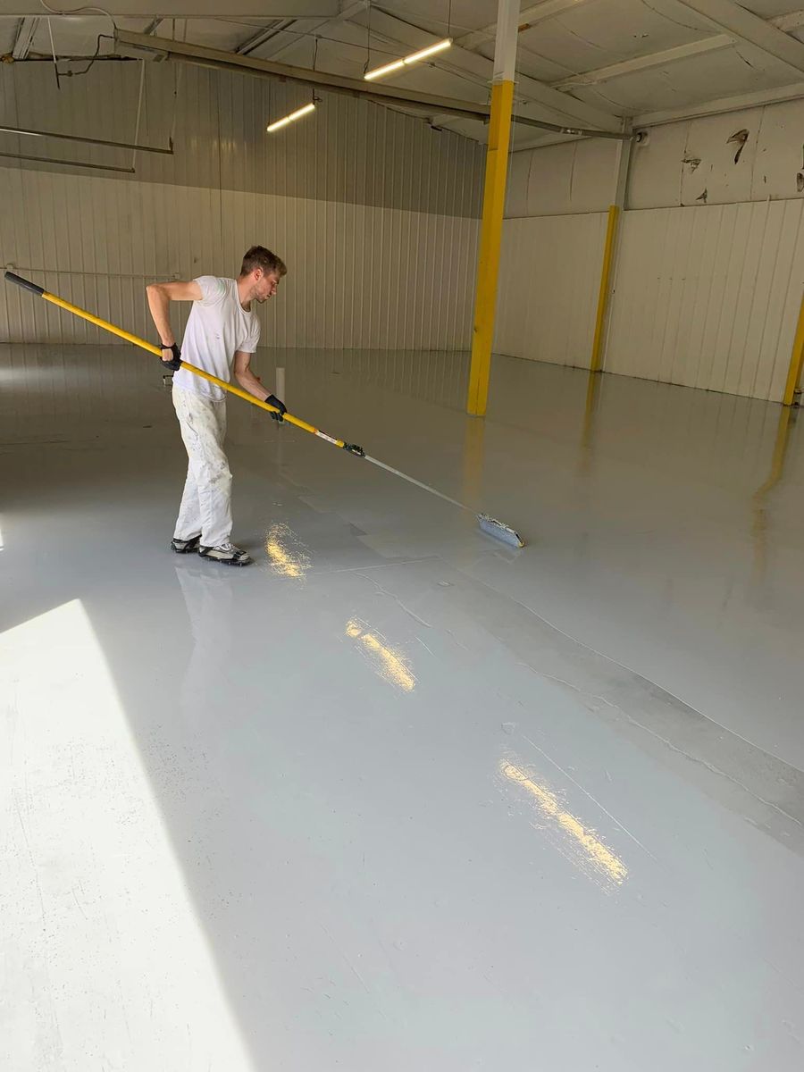 Epoxy Floors for International Coatings Corp. in Howell, Michigan