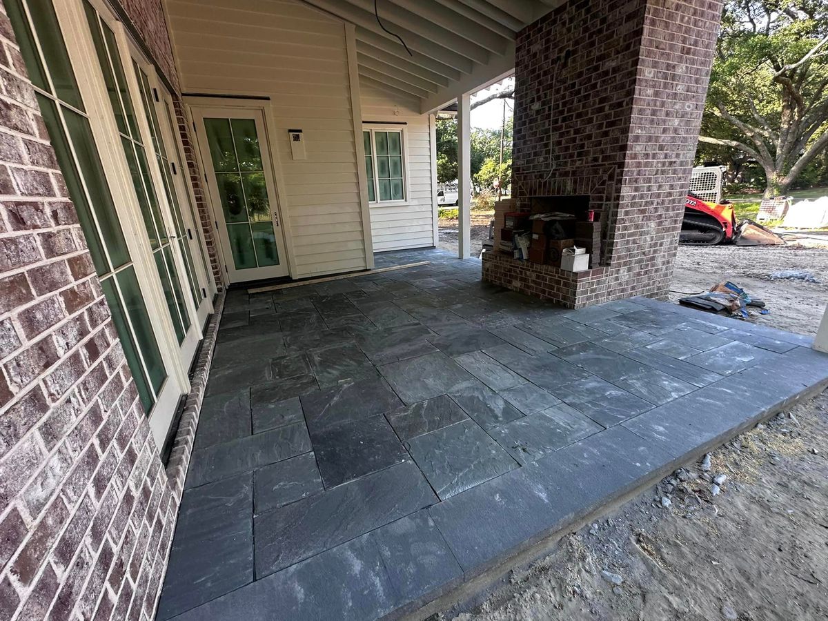 Patio Design & Installation for A&J Martinez Concrete in Charleston, SC