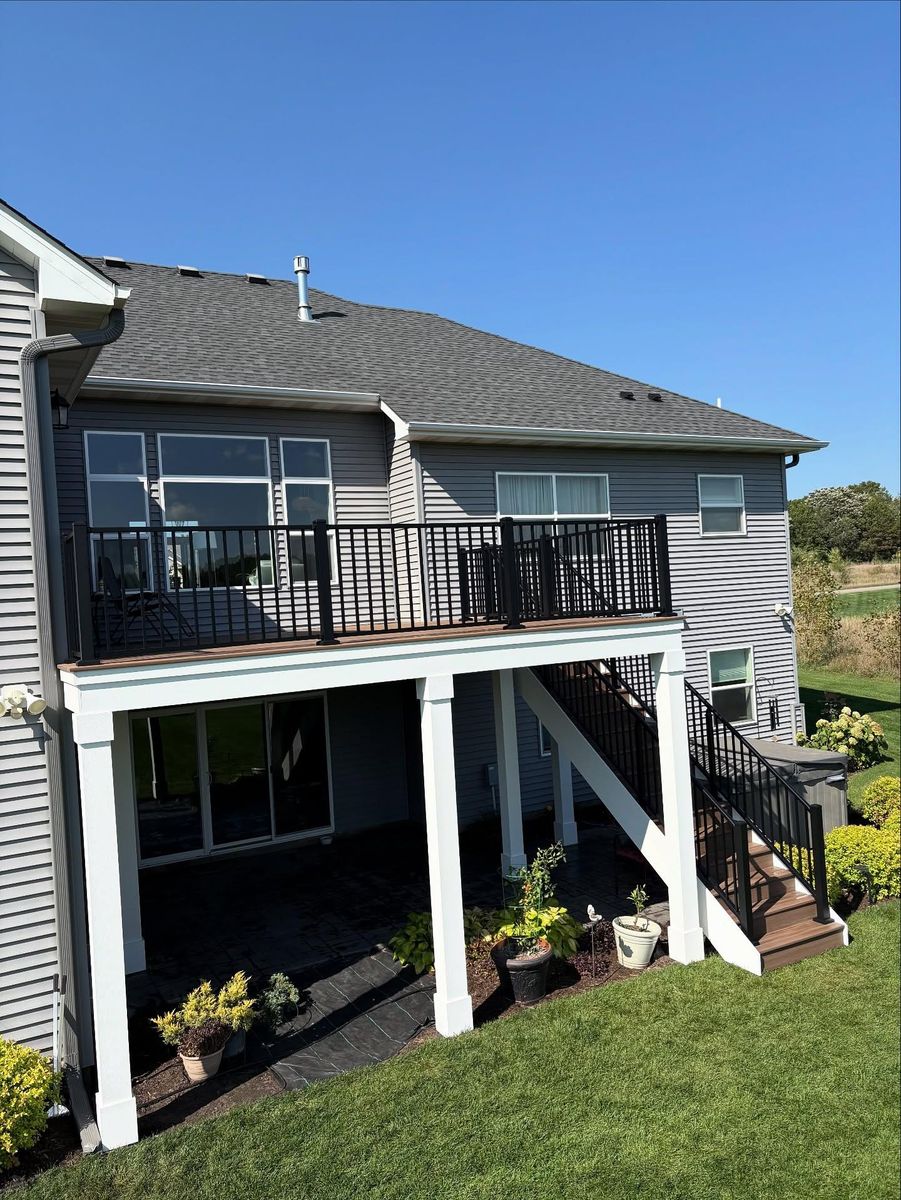 Westbury Aluminum Deck Railing for Radke Deck Works & Remodeling in Elk River, MN