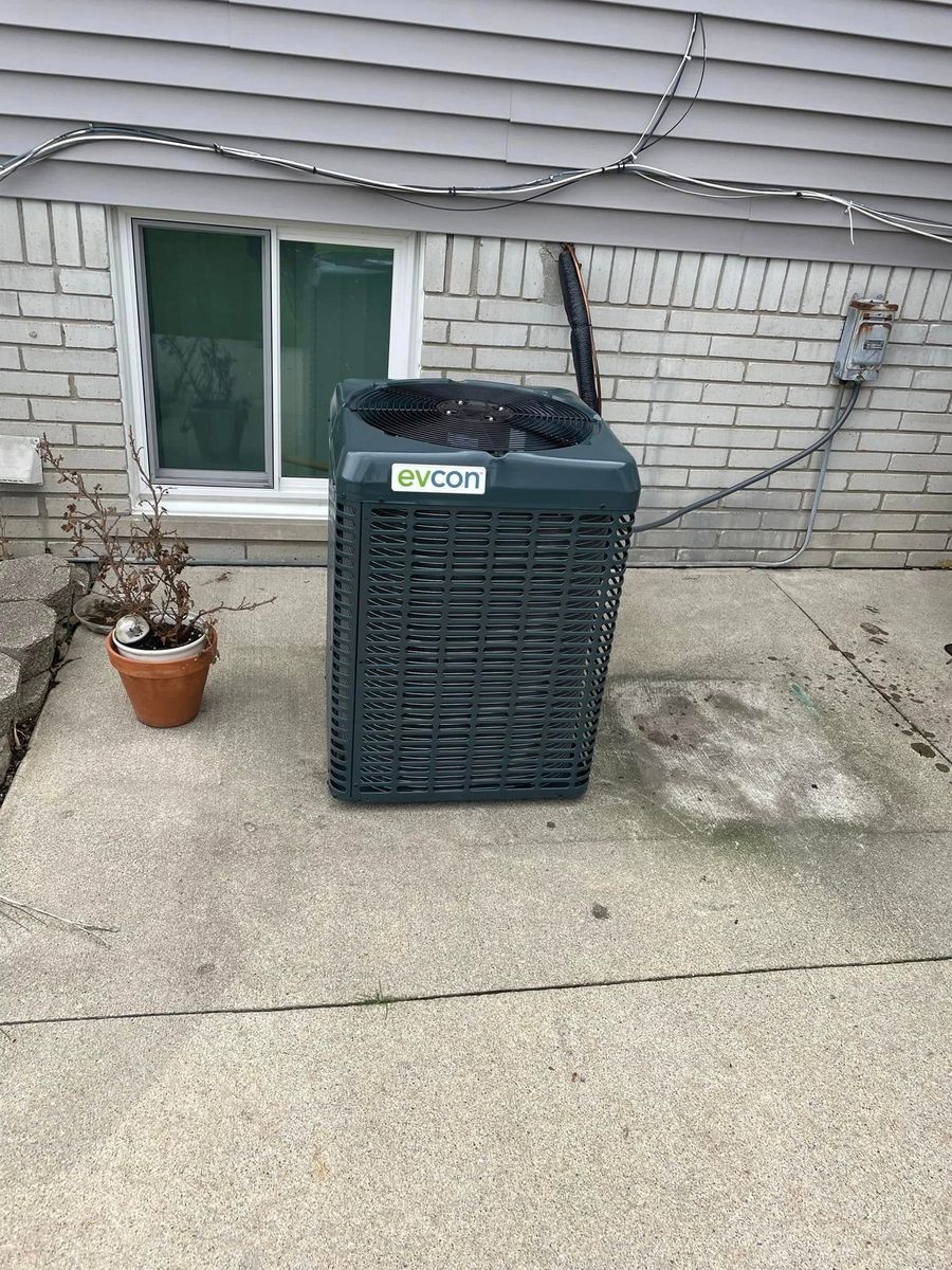 Residential HVAC Installation for Byrd's Nest Heating & Cooling LLC in Farmington, MI