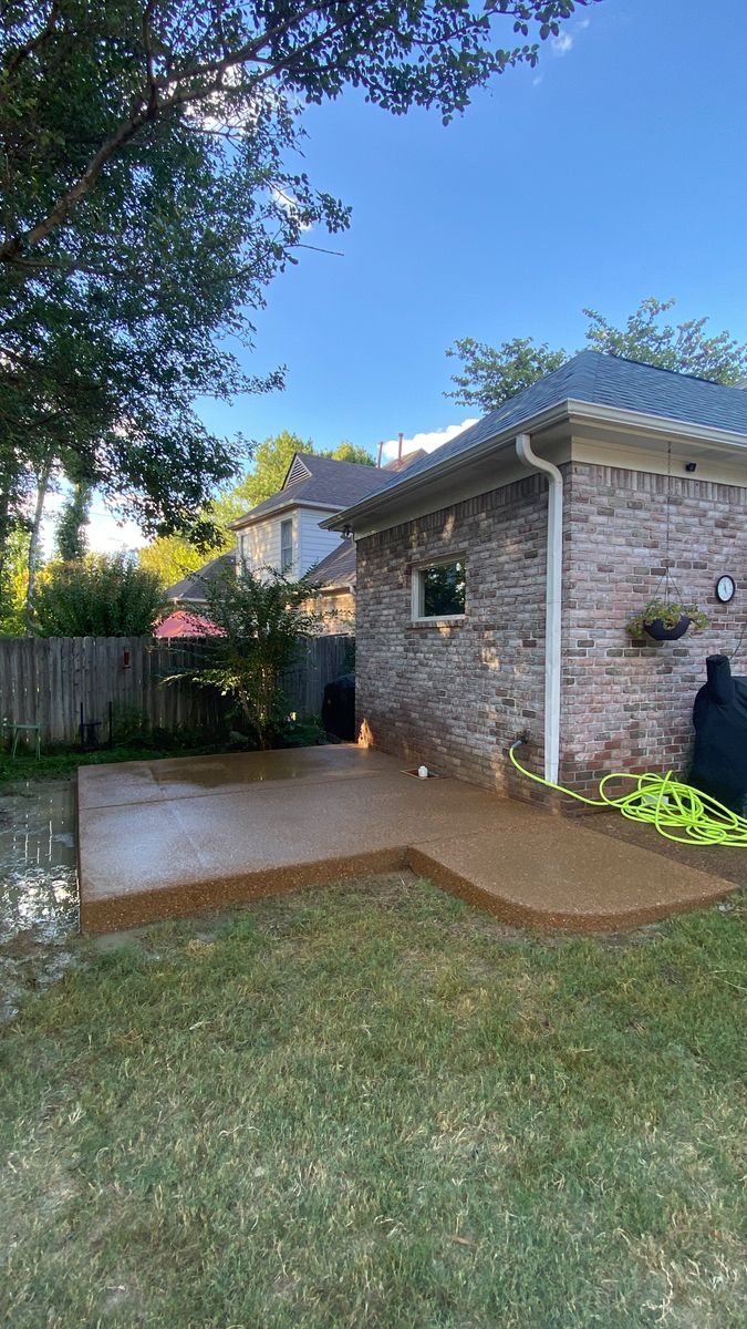 Patio Design & Installation for Sam's Concrete & Masonry in Hernando, MS