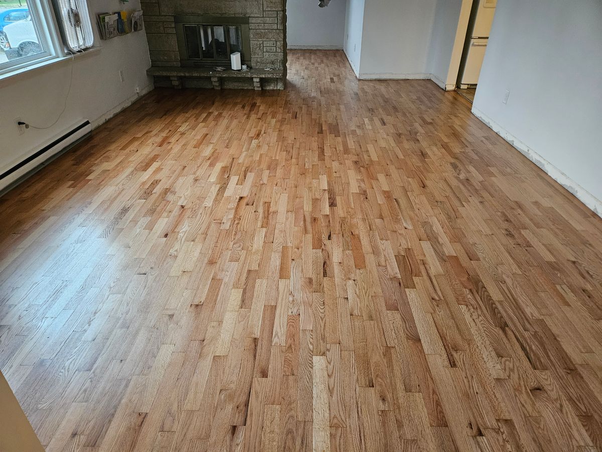 Refinish Old Hardwood for AVance Flooring in Bridgman, MI