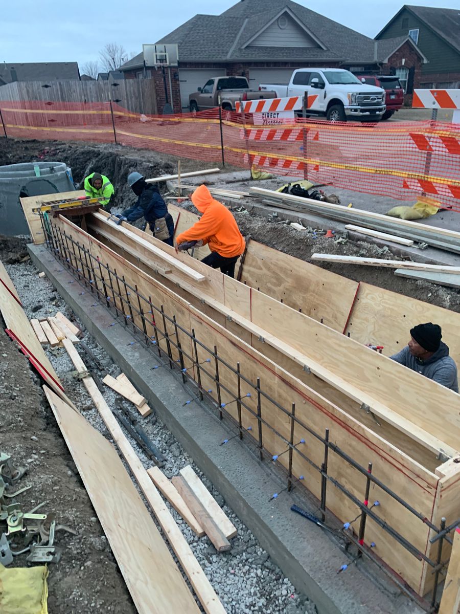 Decorative Concrete for Project X Construction LLC in Tulsa, OK