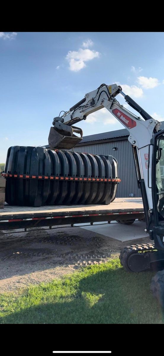 Septic system Installation for NXT LVL Excavating in New London, MN