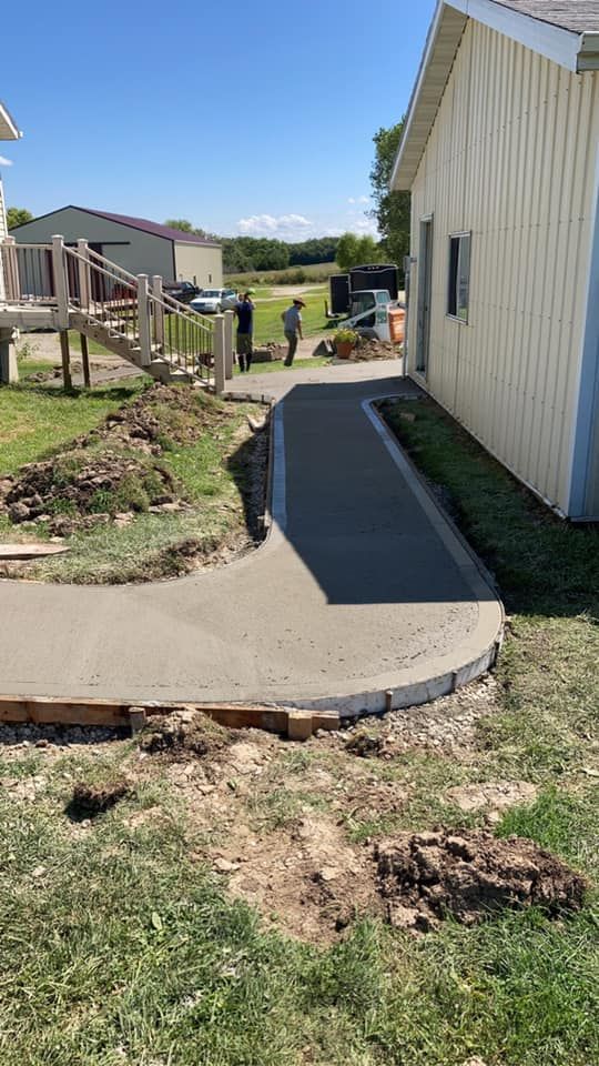 Sidewalk Installation for Kruse Concrete Construction  in Donnellson, IA