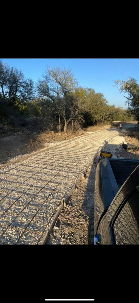 Stamped Concrete Installation for Jay-T Construction in Burnet, TX